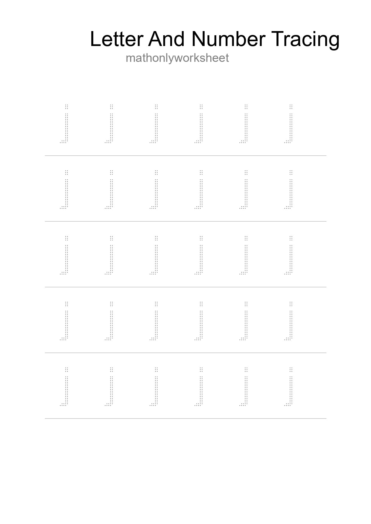 Printable Tracing Worksheet For Kids - Part 167