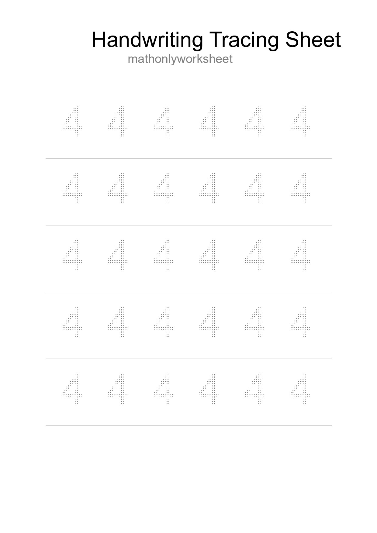 Printable Tracing Worksheet For Kids - Part 227