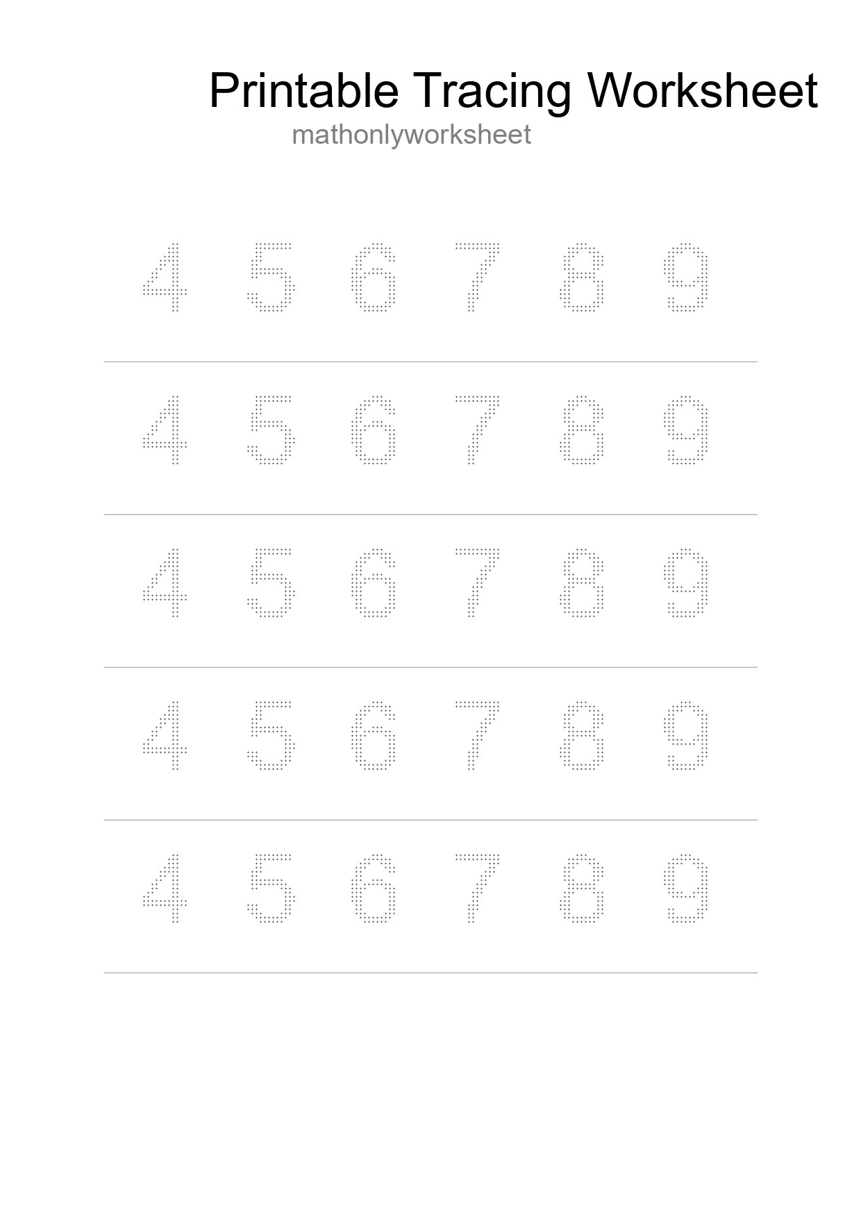 Printable Tracing Worksheet For Kids - Part 71